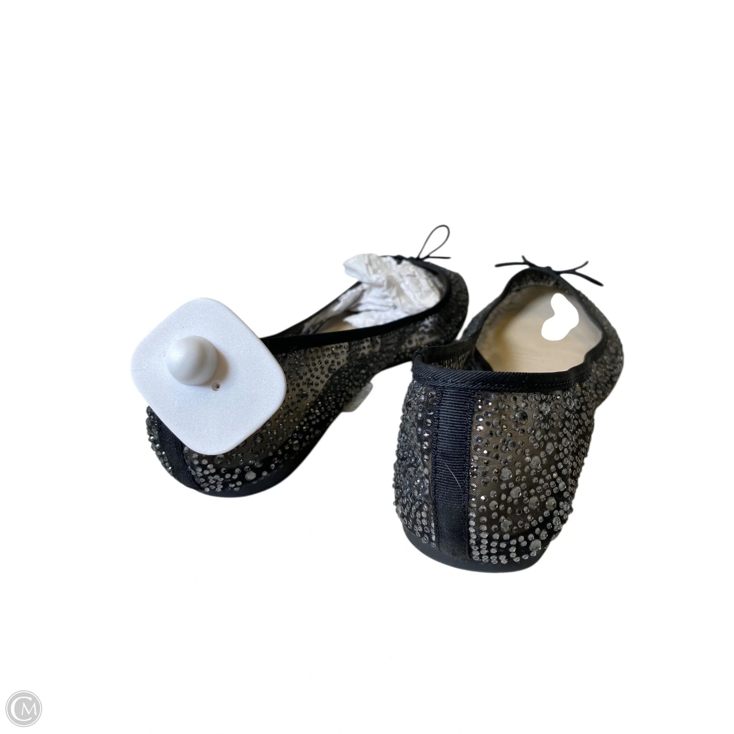 Shoes Flats By Aldo In Black & Silver, Size: 8