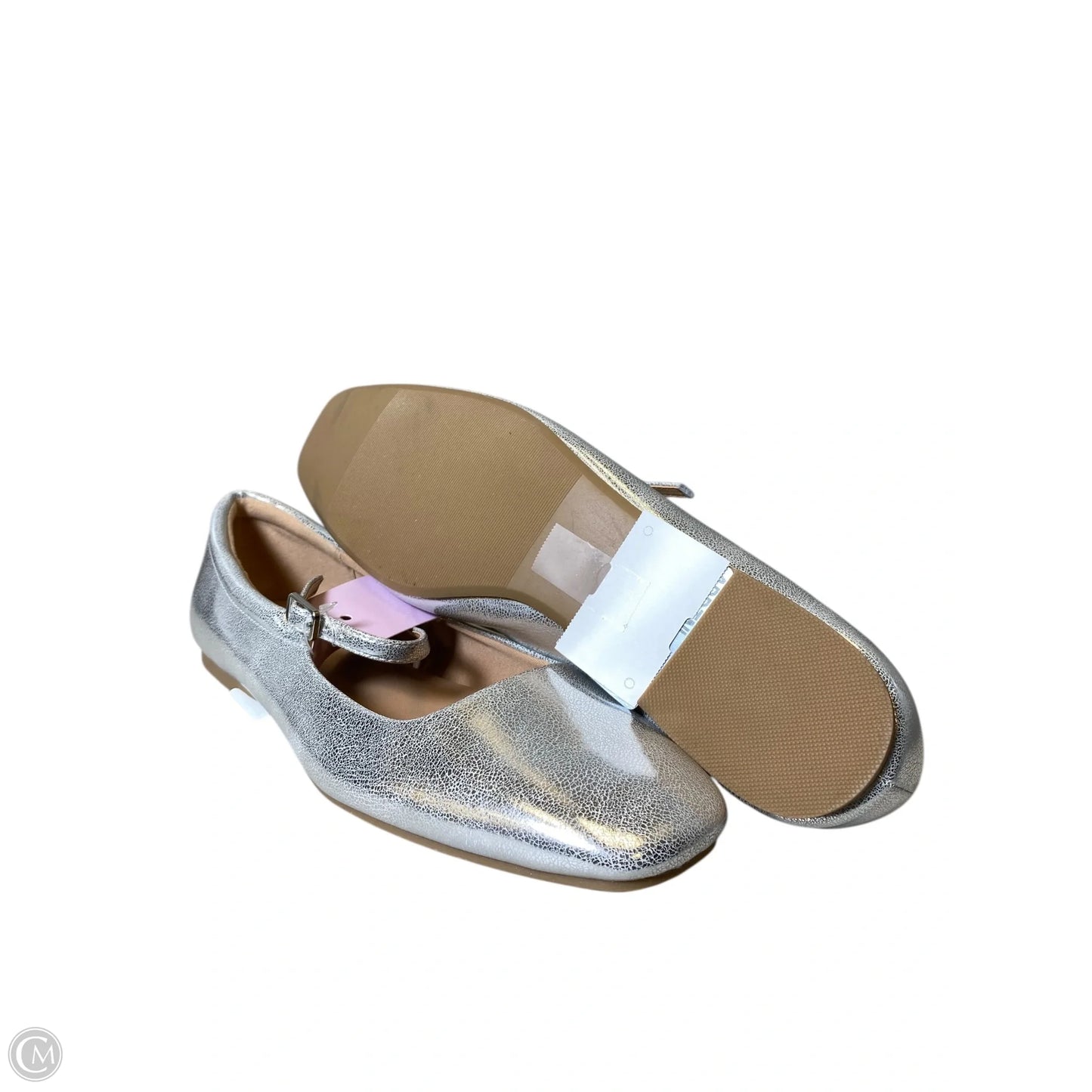 Shoes Flats By Wild Fable In Silver, Size: 10