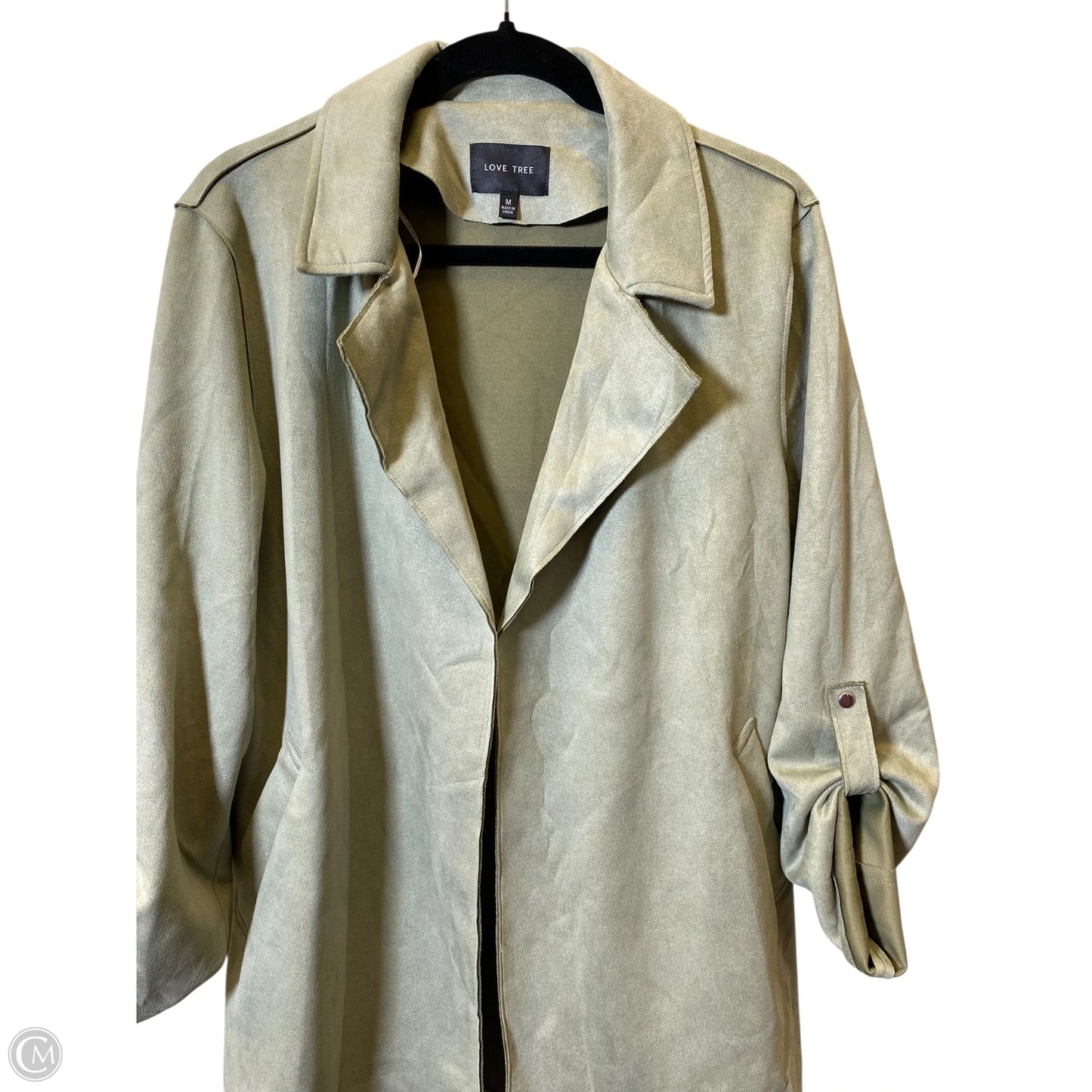 Sweater Cardigan By Love Tree In Green, Size: M