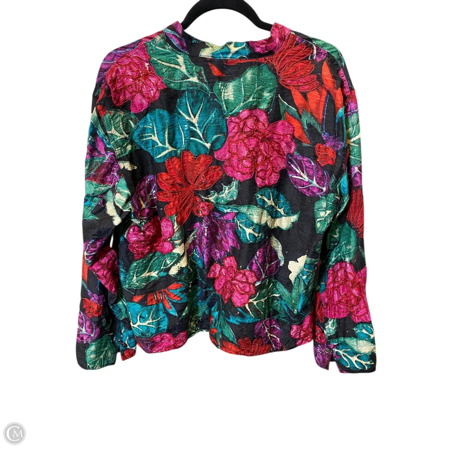 Top Long Sleeve By Chicos In Multi-colored, Size: L