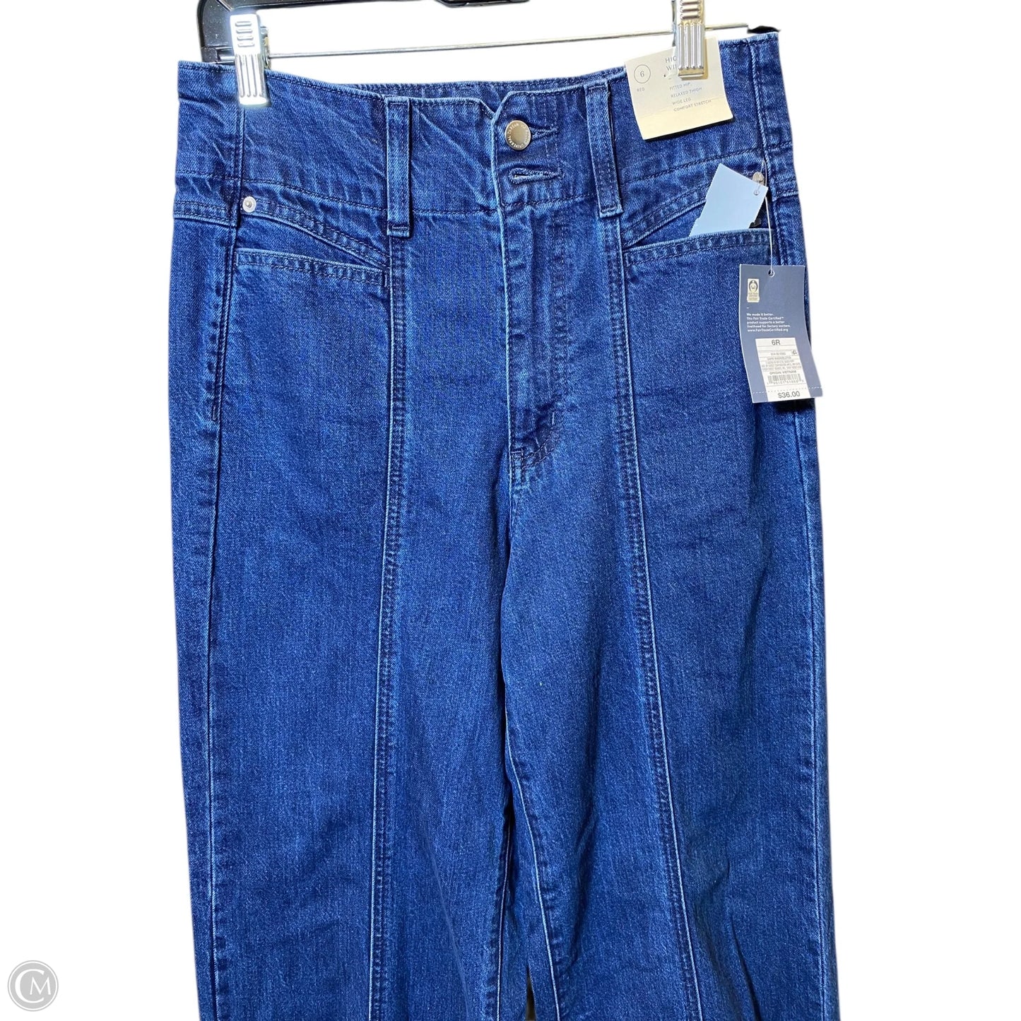 Jeans Wide Leg By Universal Thread In Blue Denim, Size: 6