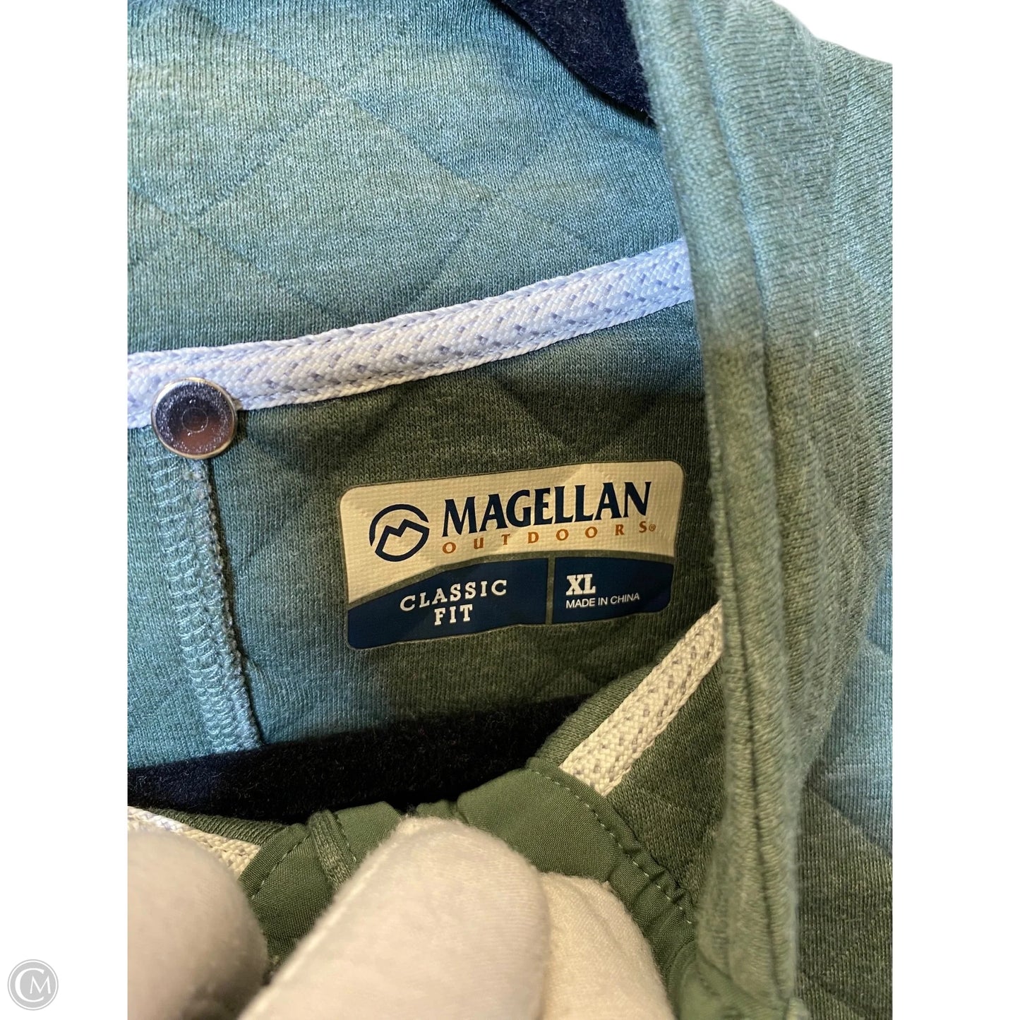 Sweatshirt Collar By Magellan In Green, Size: Xl