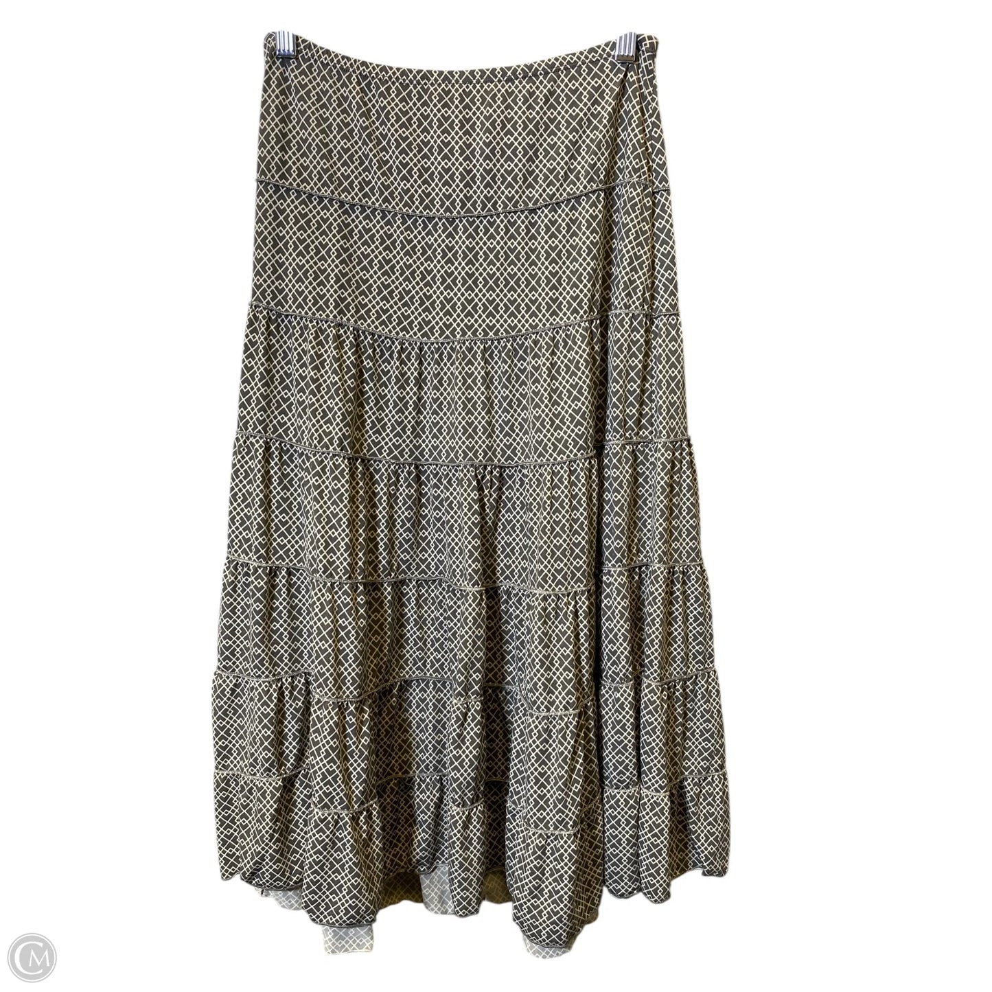 Skirt Maxi By Max Studio In Cream & Grey, Size: S
