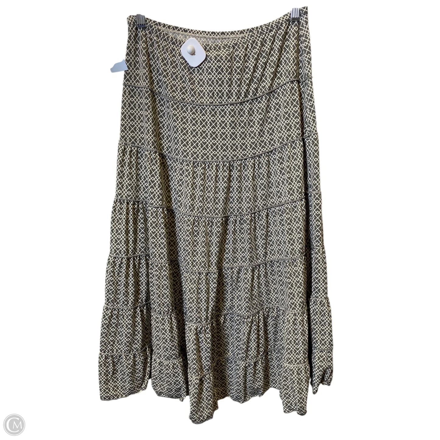 Skirt Maxi By Max Studio In Cream & Grey, Size: S
