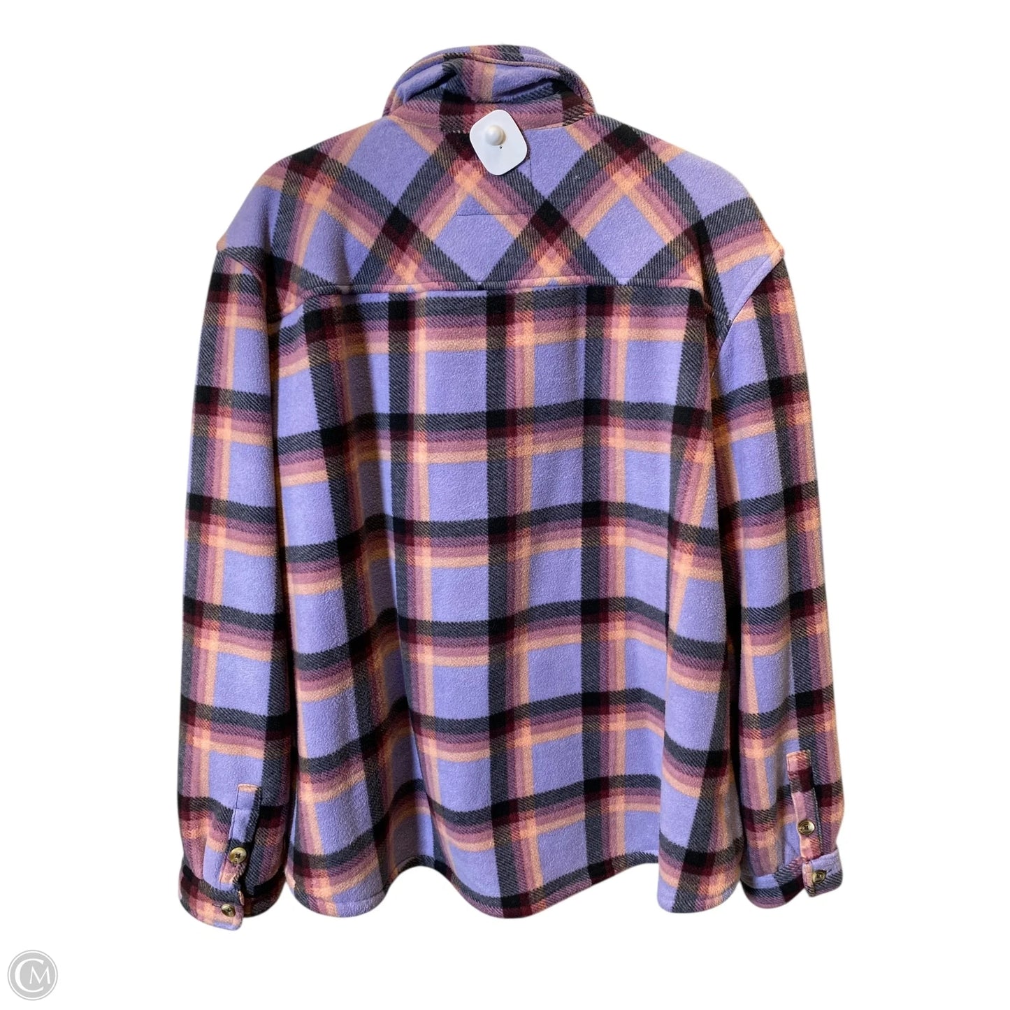 Jacket Fleece By Sage In Plaid Pattern, Size: Xxl
