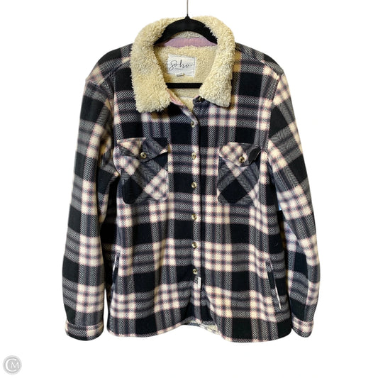 Jacket Fleece By Clothes Mentor In Plaid Pattern, Size: Xxl