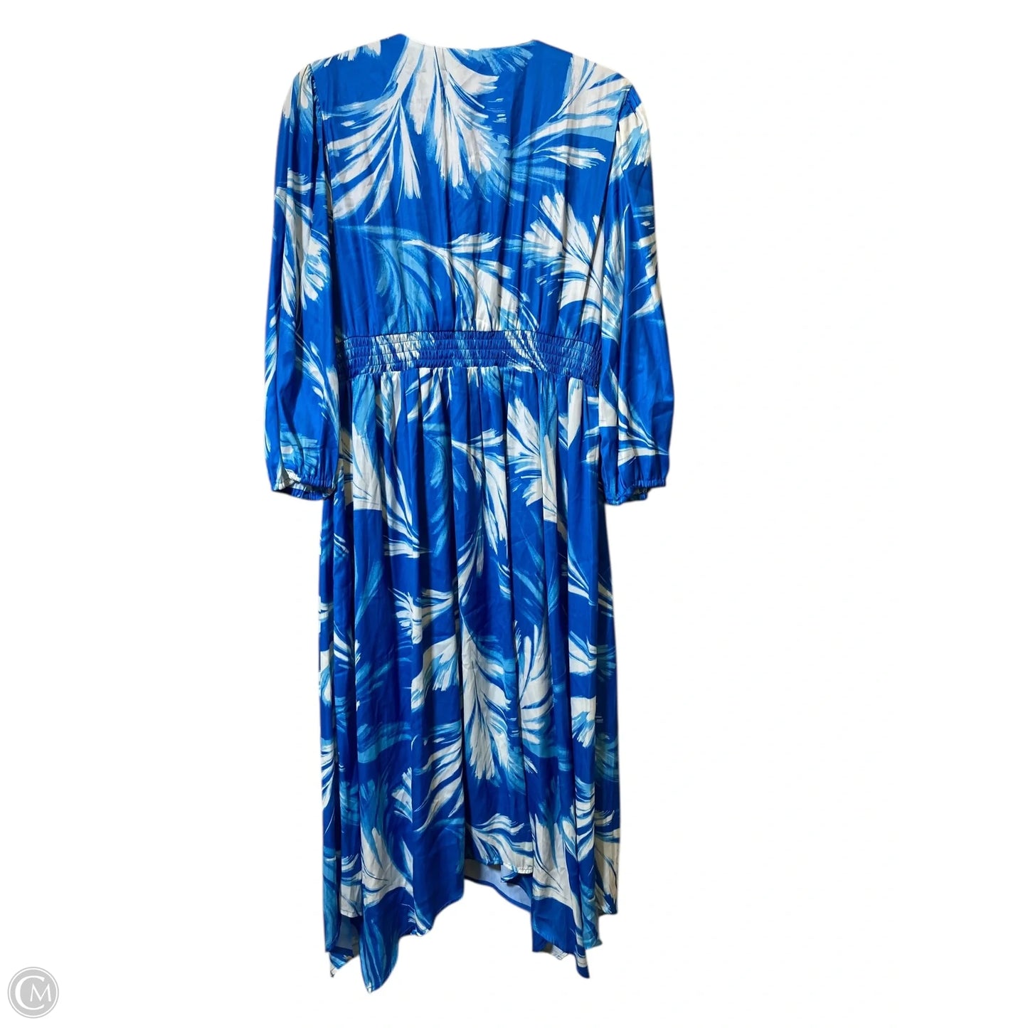Dress Casual Maxi By Cupio In Blue & White, Size: L