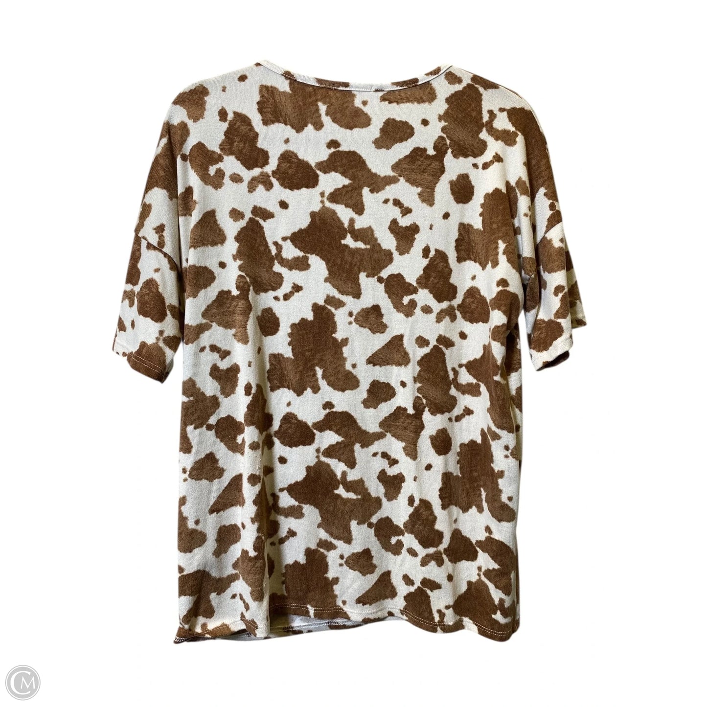 Top Short Sleeve By Bombom In Animal Print, Size: M
