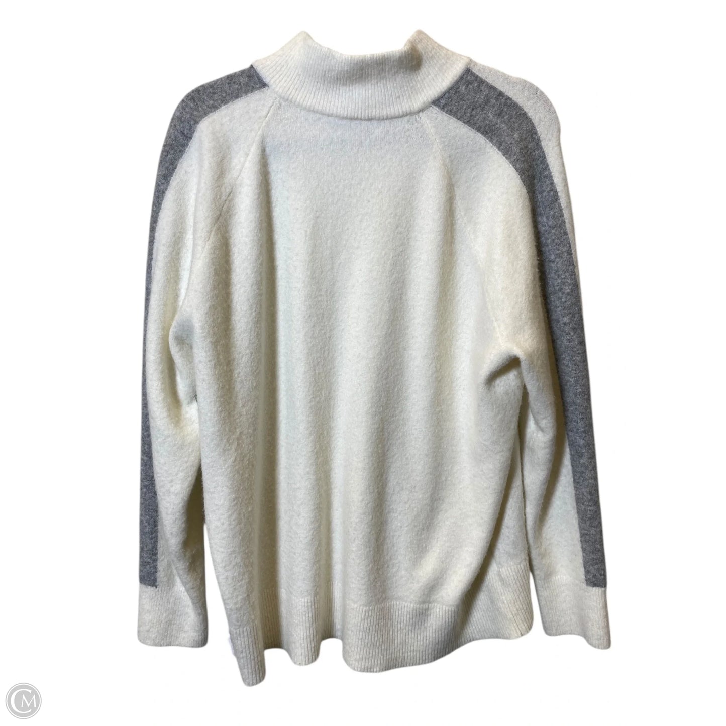 Sweater By Lou And Grey In Cream & Grey, Size: Xl