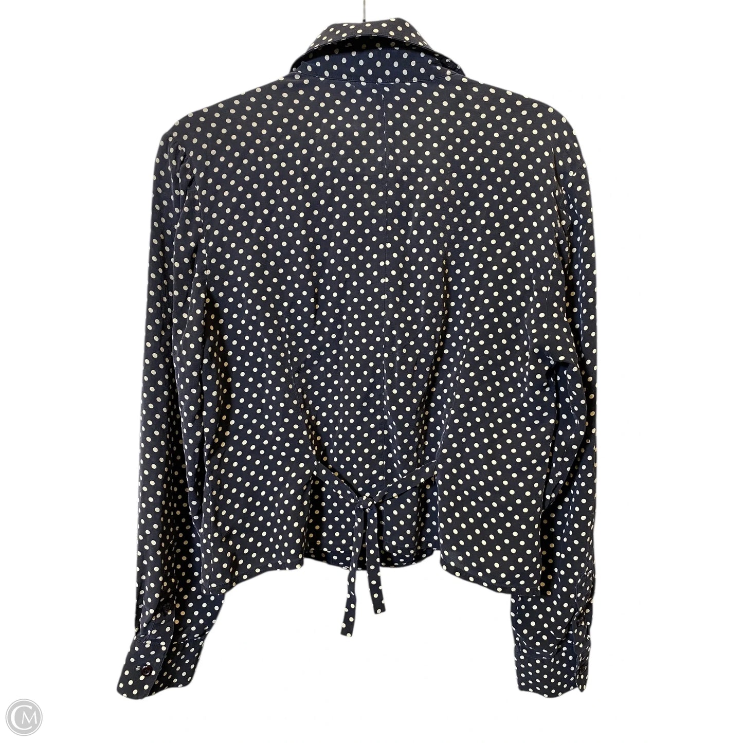 Top Long Sleeve By Henri Bendel In Polkadot Pattern, Size: L