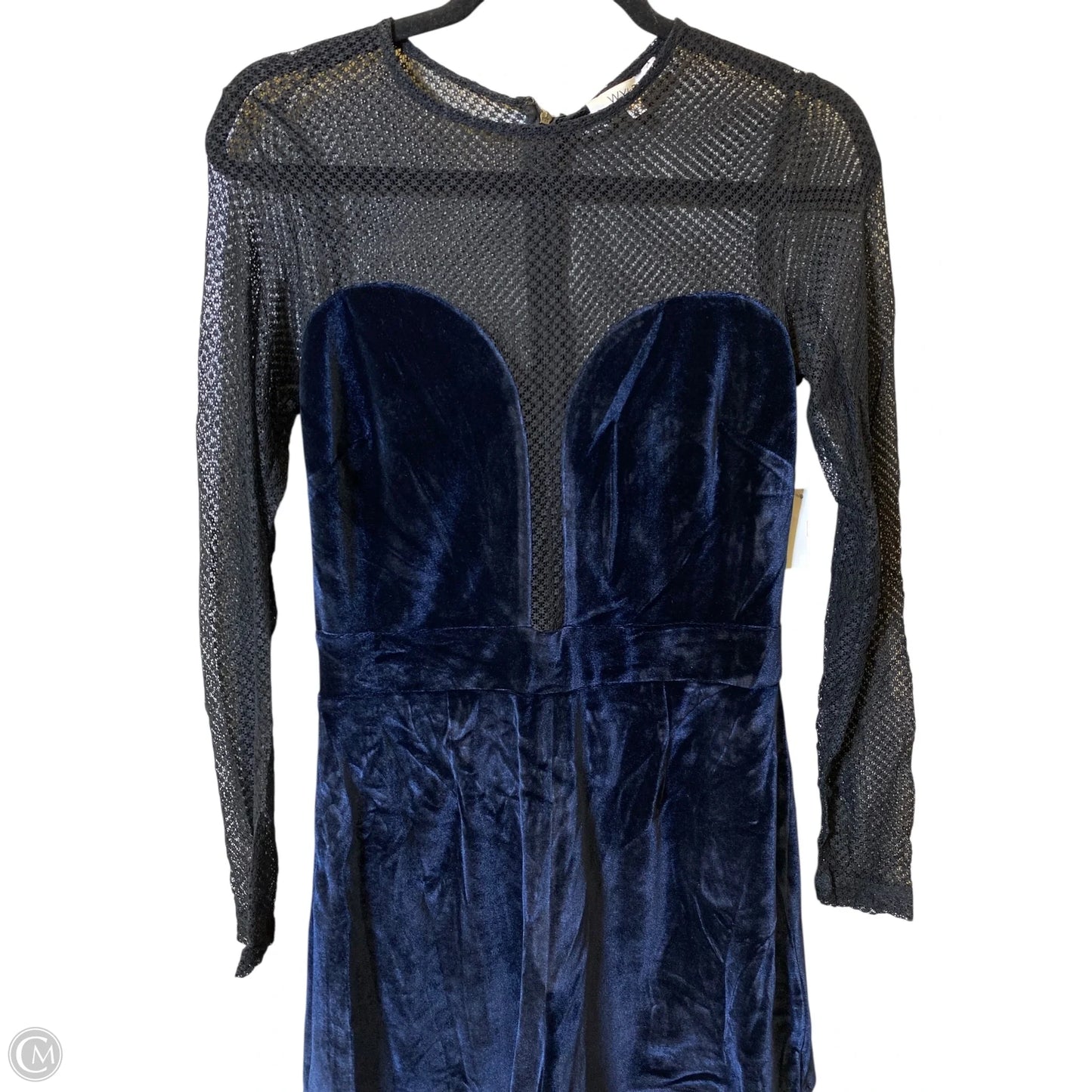 Romper By Clothes Mentor In Black & Blue, Size: L