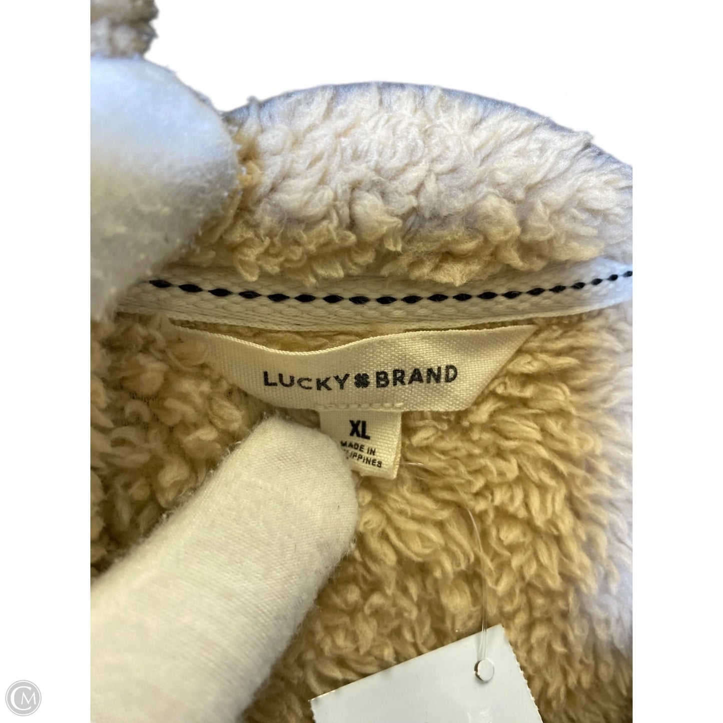 Vest Faux Fur & Sherpa By Lucky Brand In Beige, Size: Xl