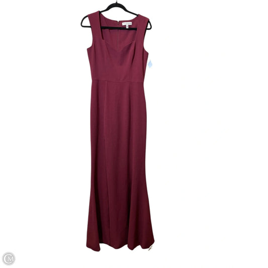 Dress Party Long By Dress The Population In Maroon, Size: M