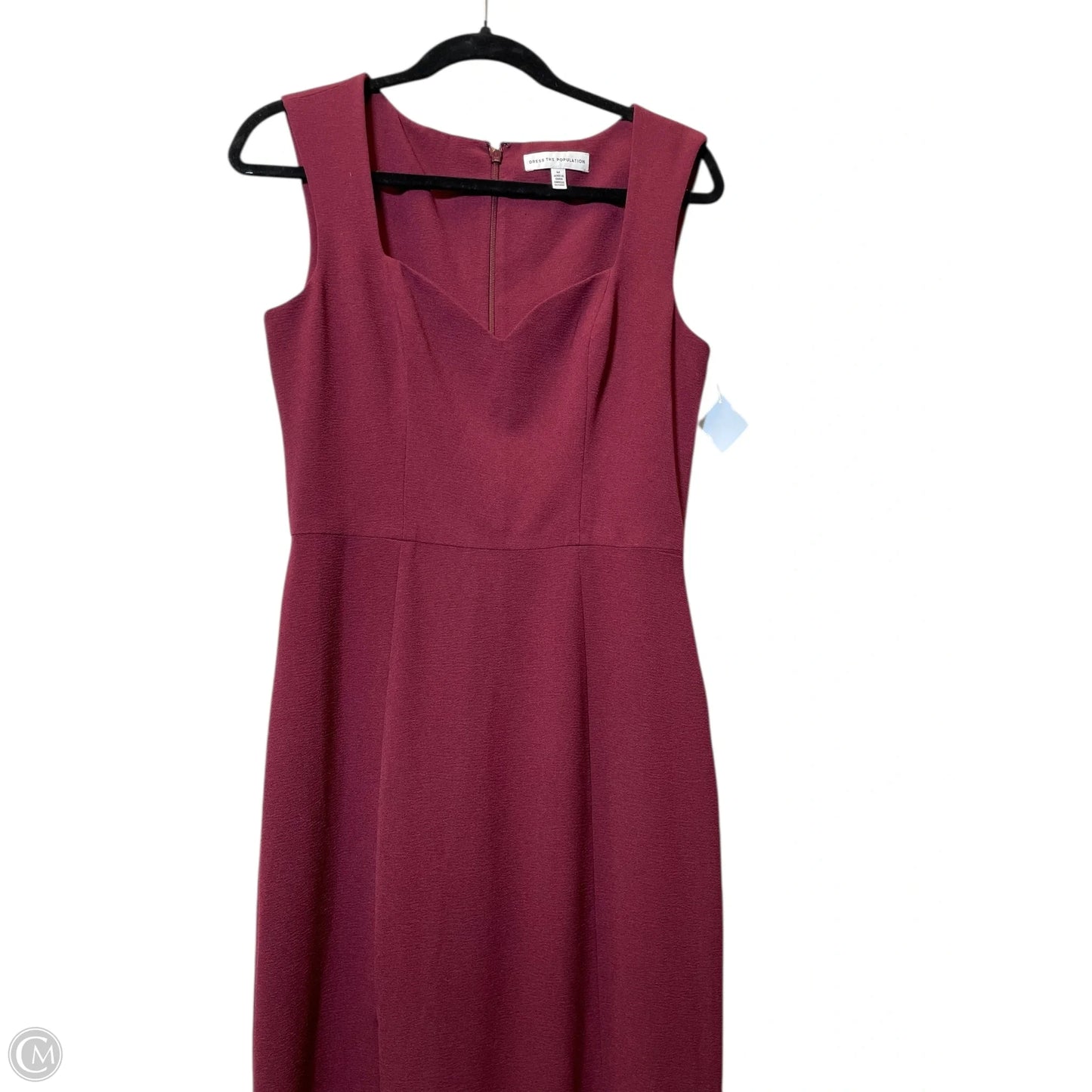 Dress Party Long By Dress The Population In Maroon, Size: M