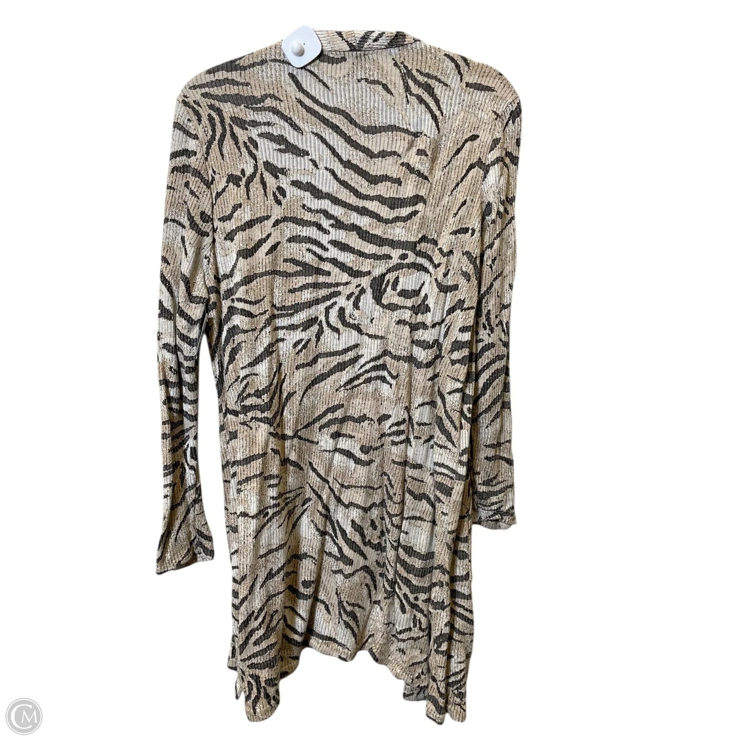 Cardigan By Chicos In Animal Print, Size: M