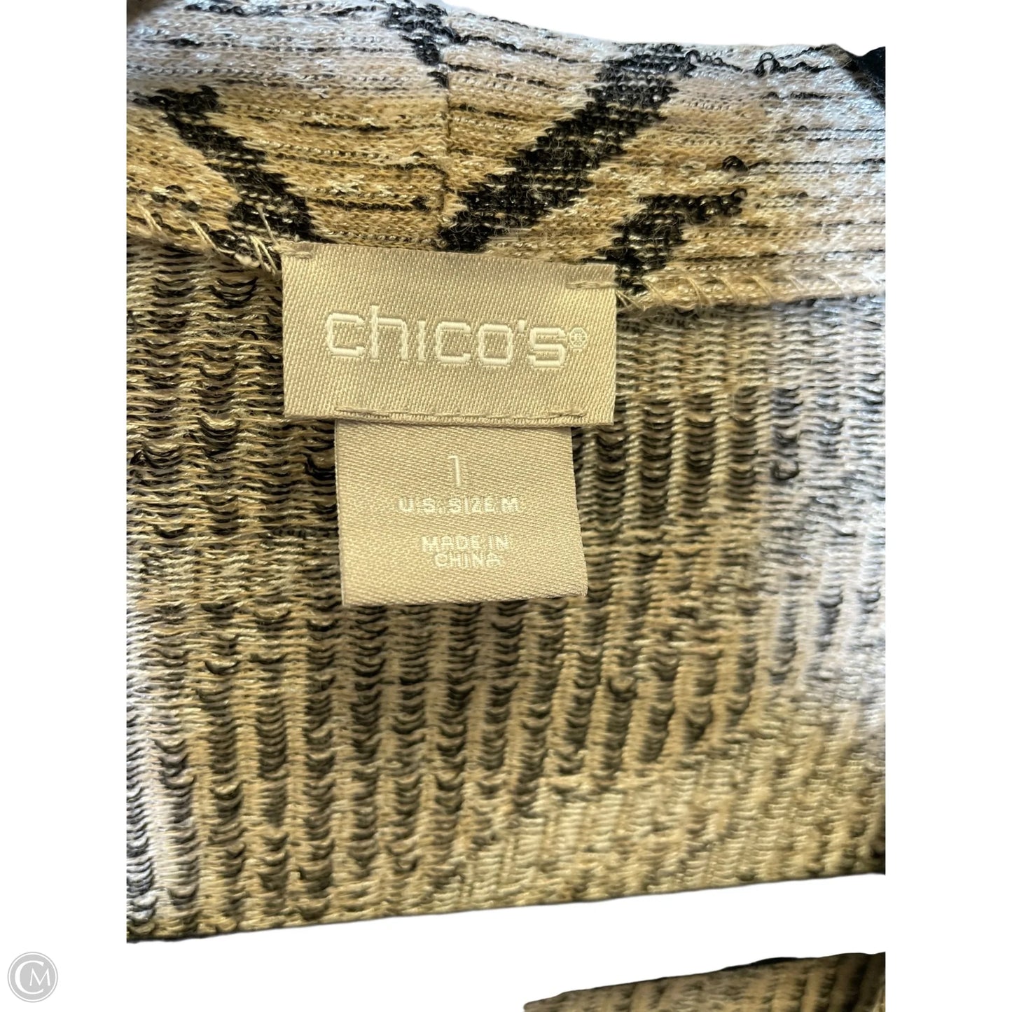 Cardigan By Chicos In Animal Print, Size: M