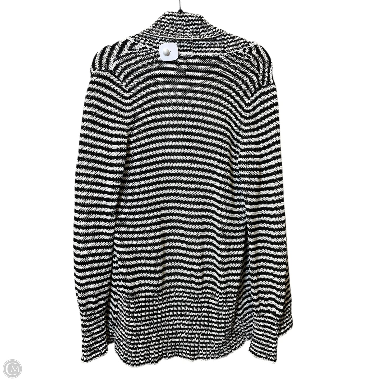 Cardigan By White House Black Market In Black & White, Size: L