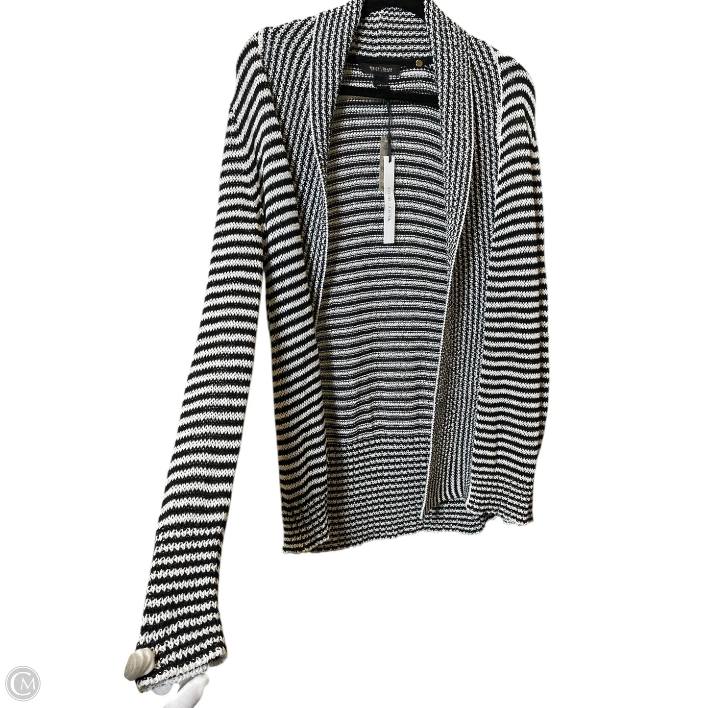 Cardigan By White House Black Market In Black & White, Size: L