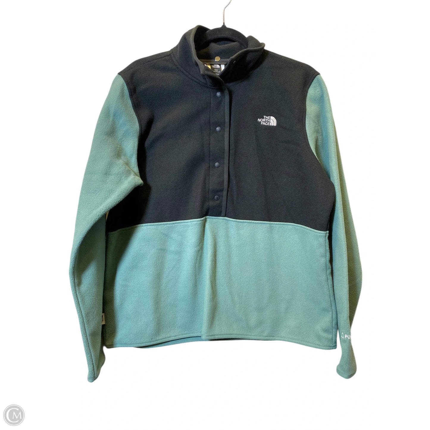Jacket Fleece By The North Face In Black & Green, Size: L