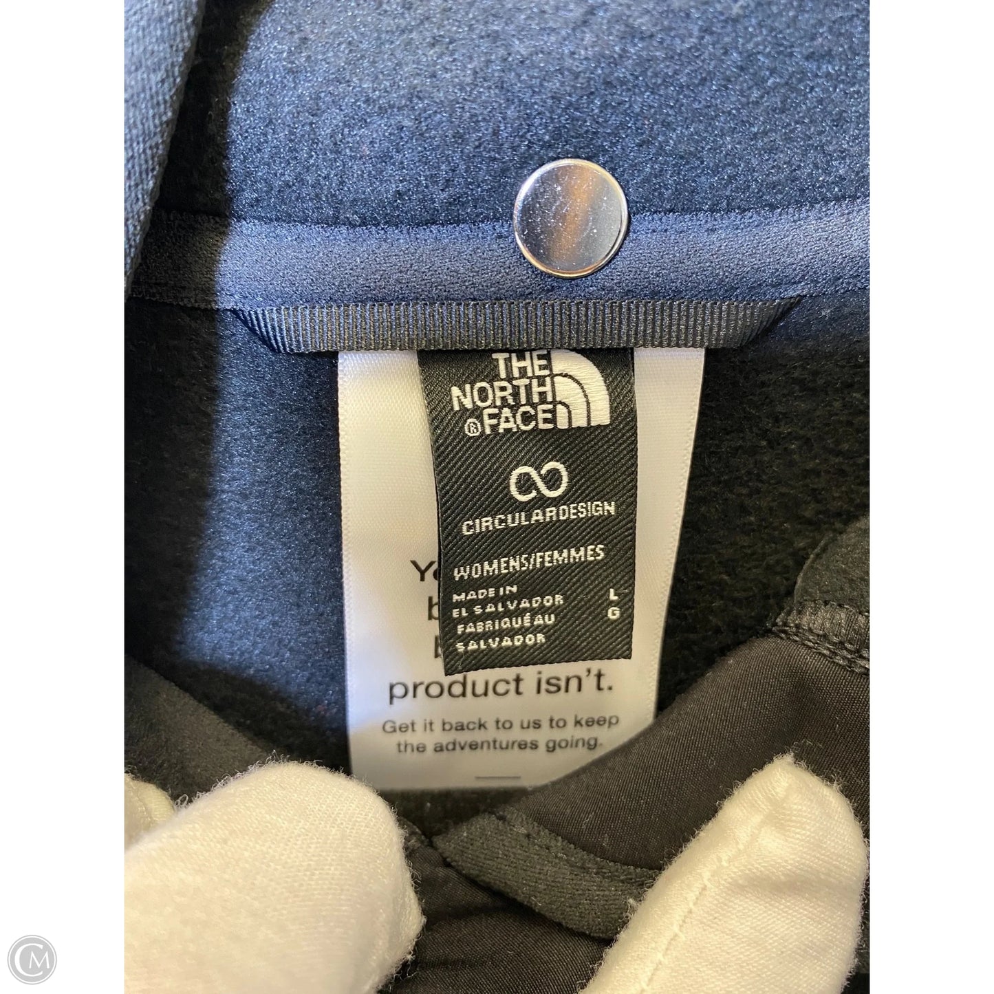 Jacket Fleece By The North Face In Black & Green, Size: L