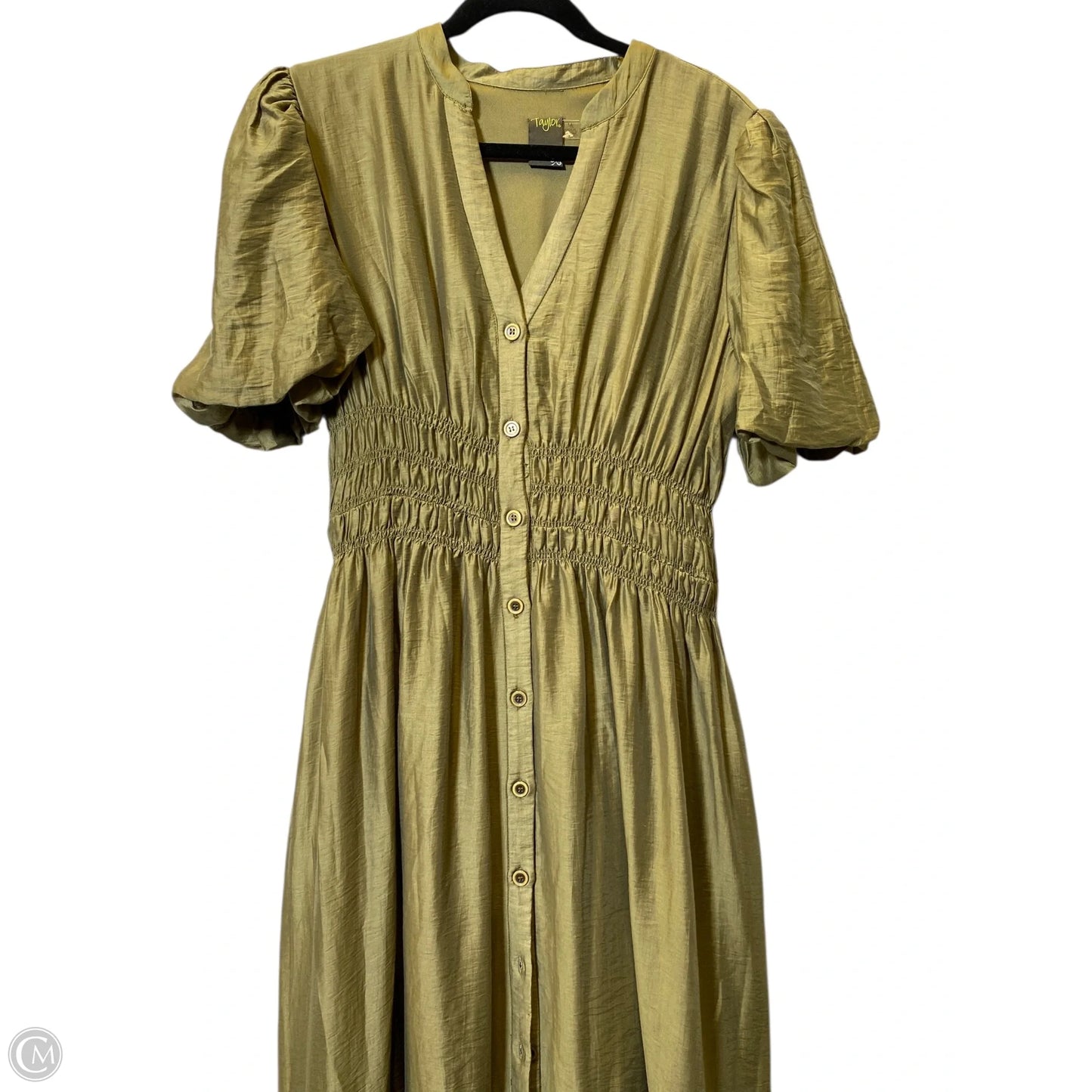 Dress Casual Maxi By Taylor In Green, Size: 14