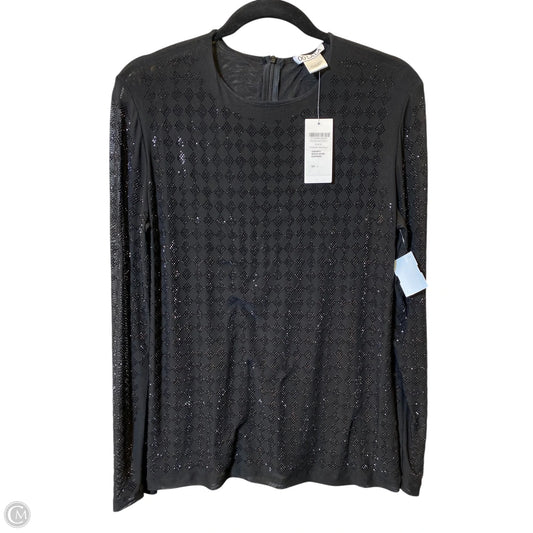 Top Long Sleeve By Clothes Mentor In Black, Size: L