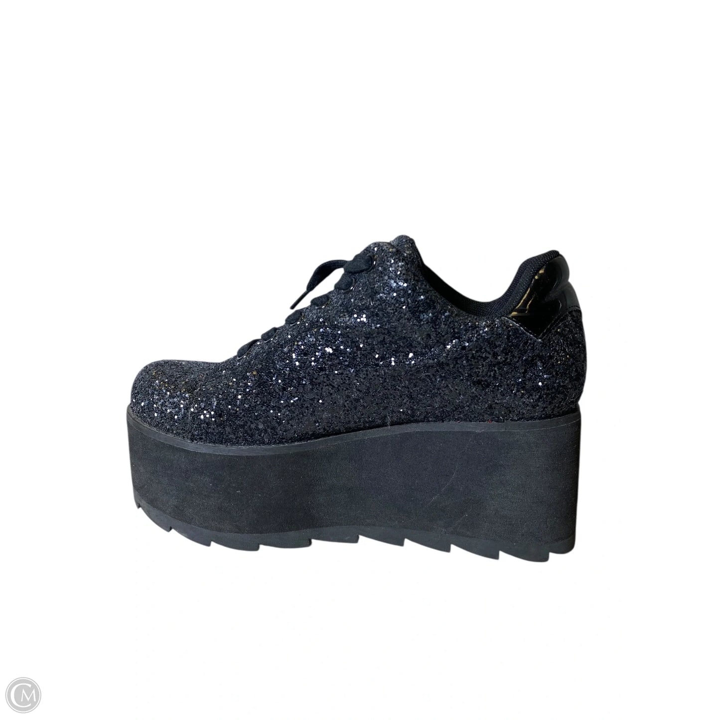 Shoes Heels Platform By Clothes Mentor In Black & Red, Size: 7