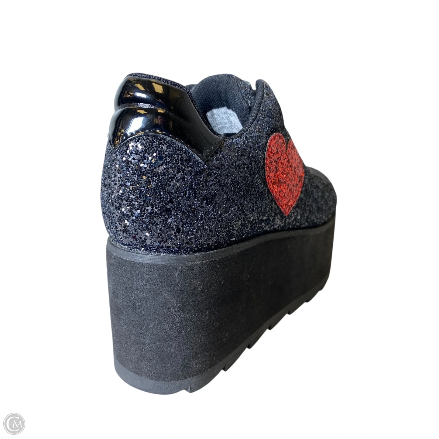 Shoes Heels Platform By Clothes Mentor In Black & Red, Size: 7