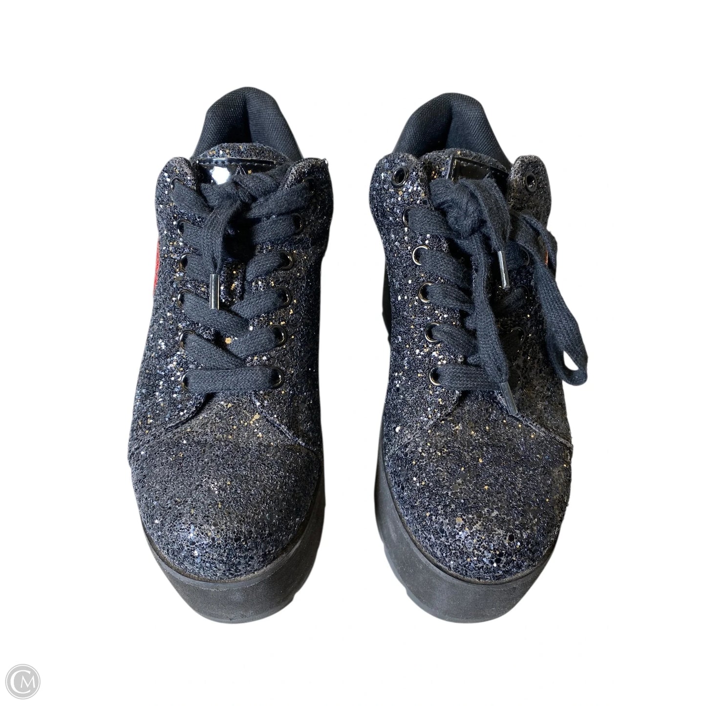 Shoes Heels Platform By Clothes Mentor In Black & Red, Size: 7