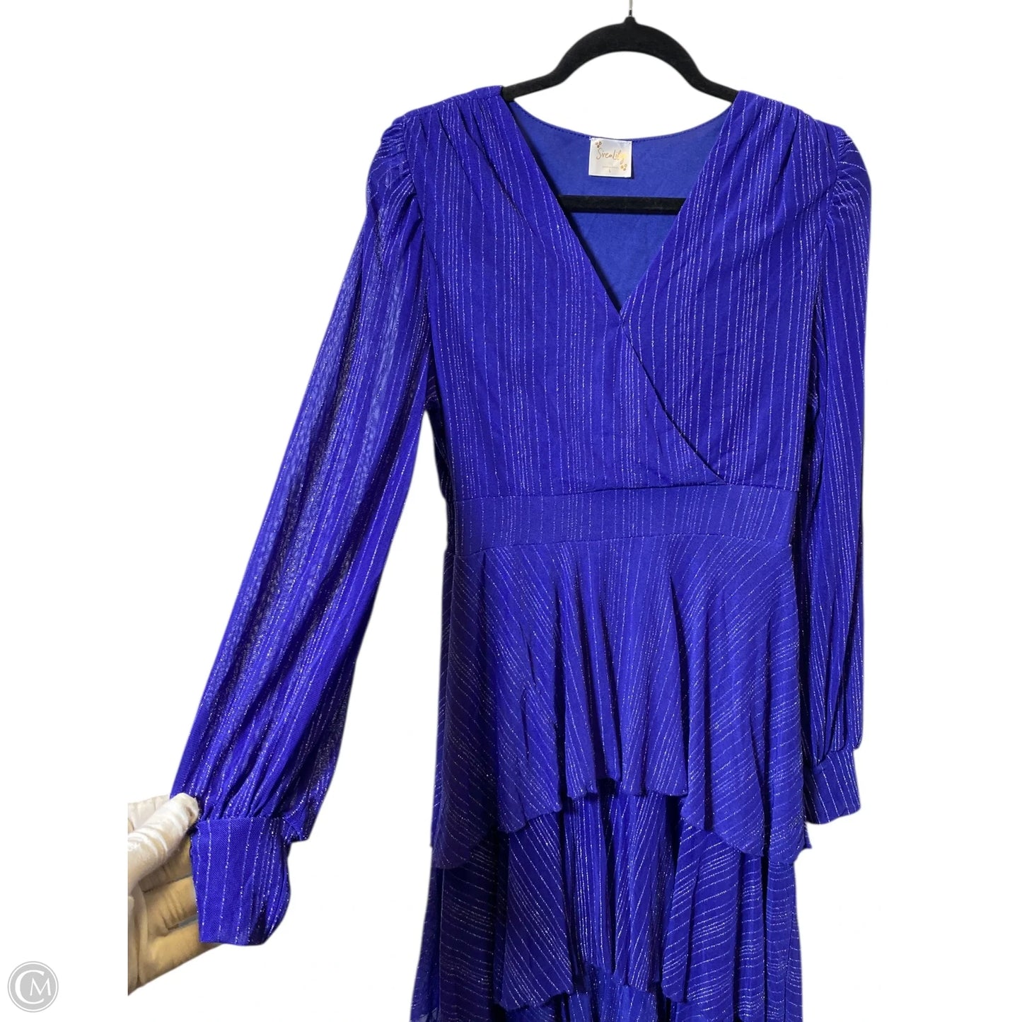 Dress Party Midi By Siren Lily In Purple, Size: L