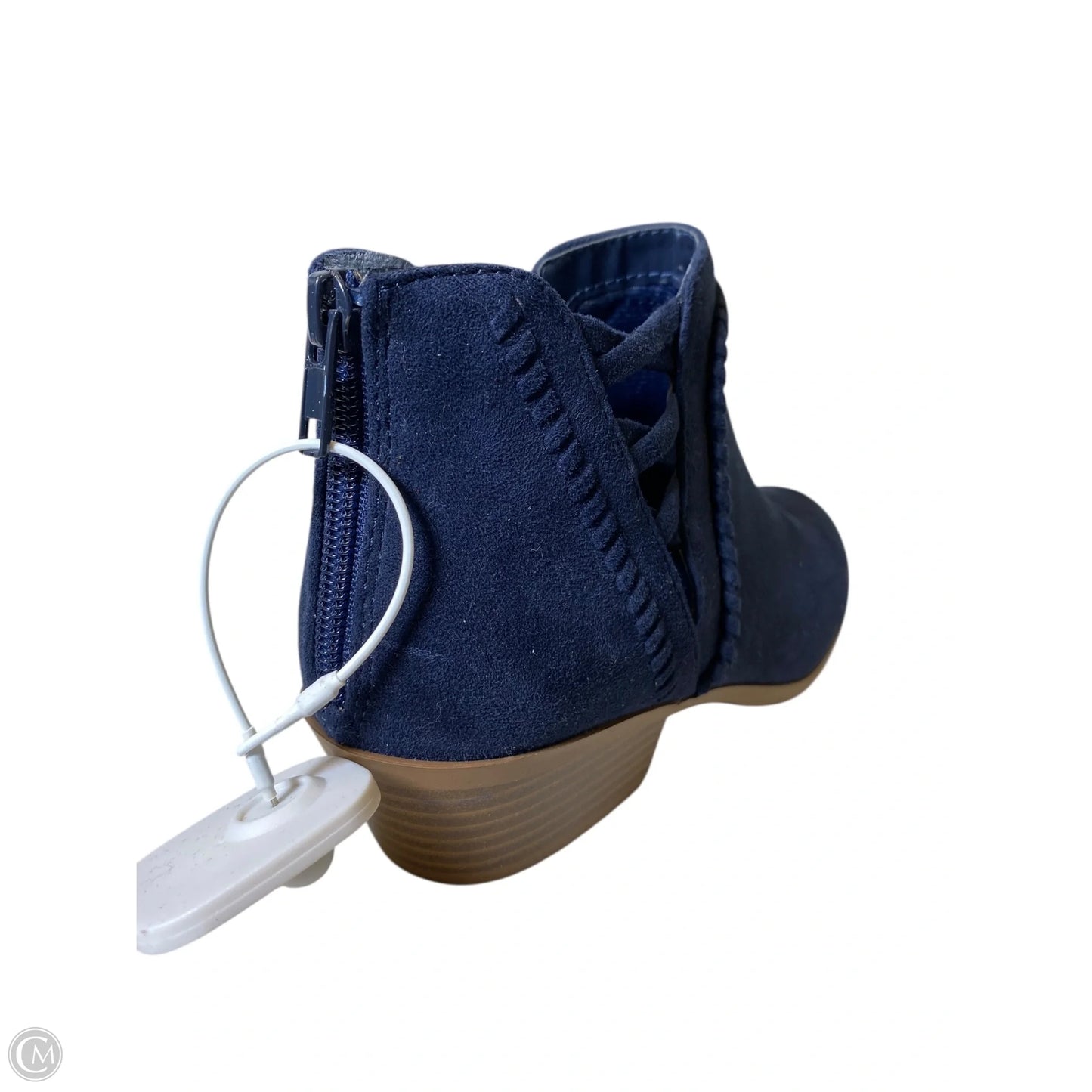 Boots Ankle Heels By Soda In Navy, Size: 8