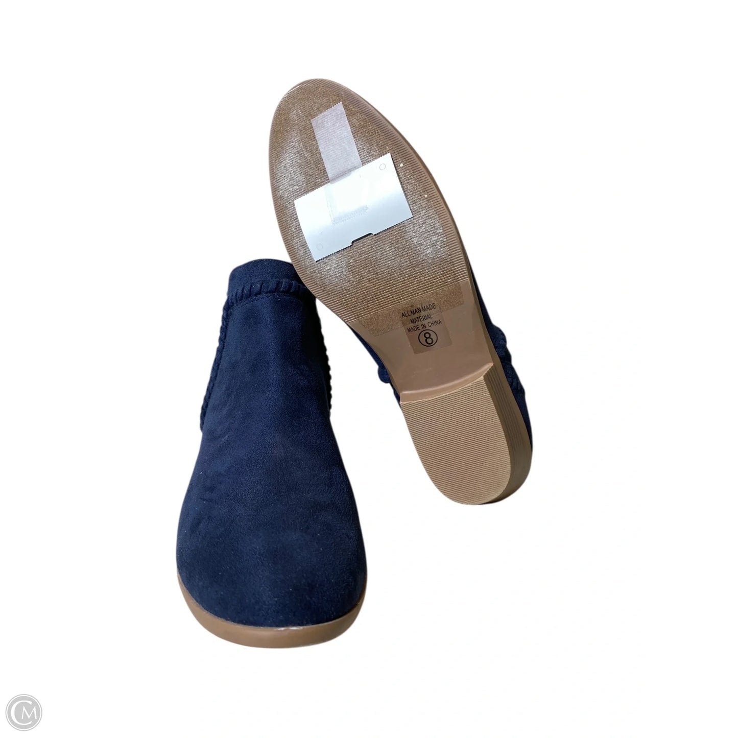 Boots Ankle Heels By Soda In Navy, Size: 8