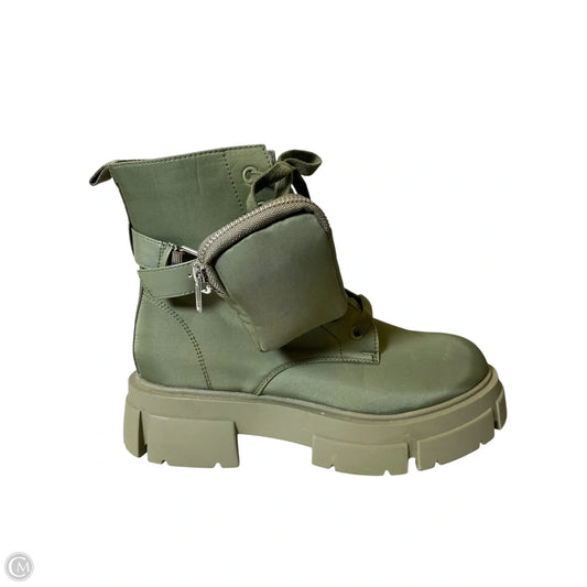 Boots Combat By No Boundaries In Green, Size: 8