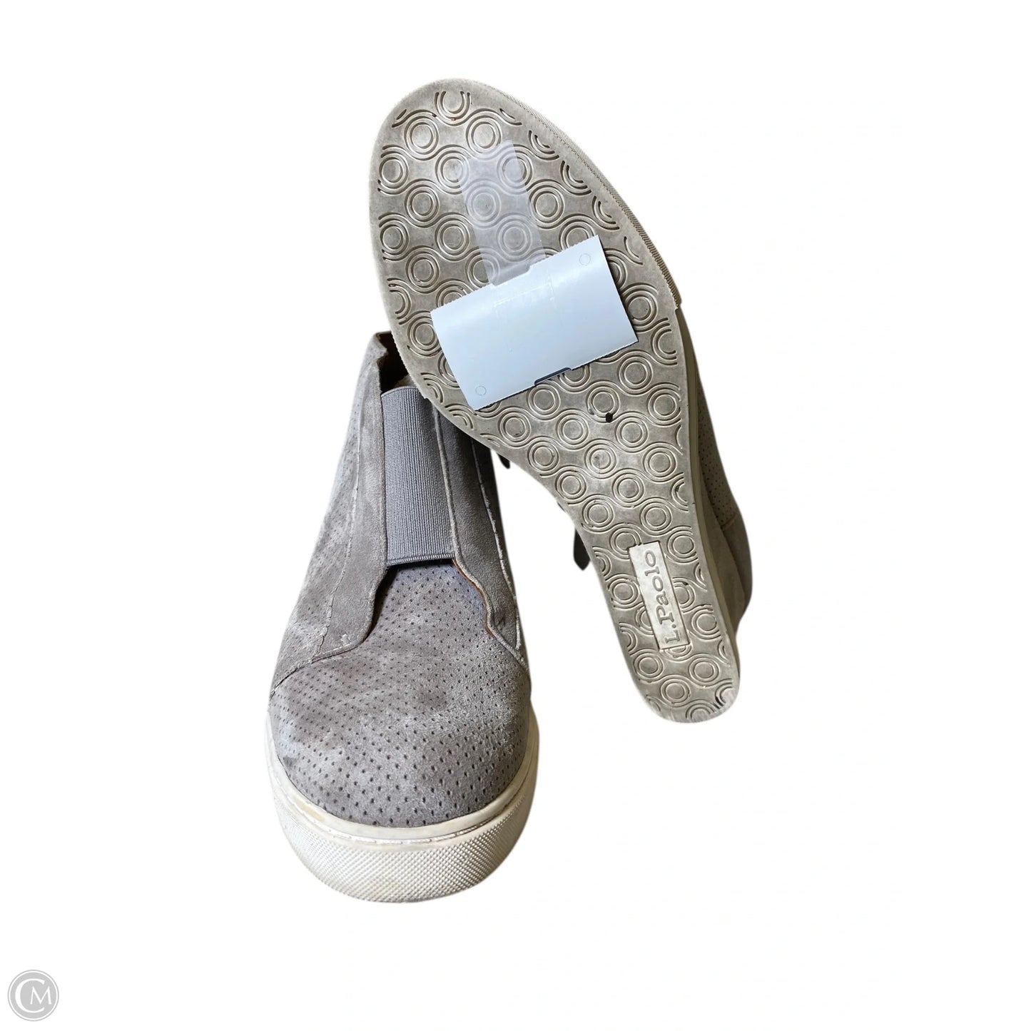 Shoes Heels Wedge By Clothes Mentor In Grey, Size: 6.5