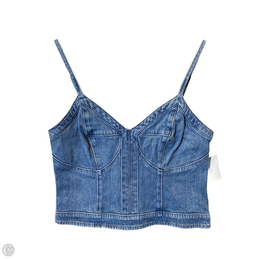 Top Sleeveless By Express In Blue Denim, Size: S