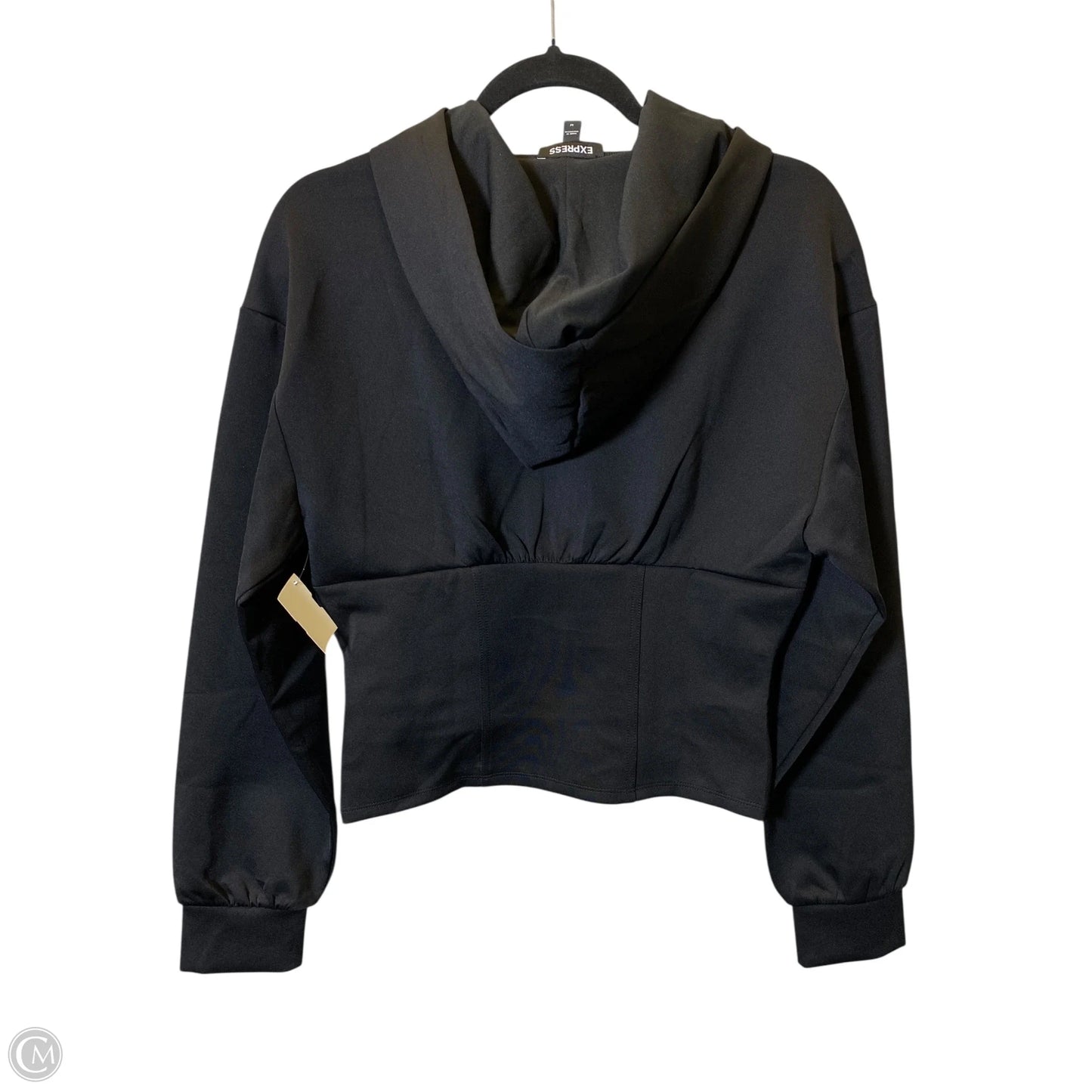 Sweatshirt Hoodie By Express In Black, Size: M