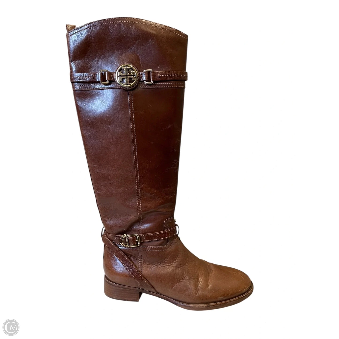 Boots Designer By Tory Burch In Brown, Size: 9.5