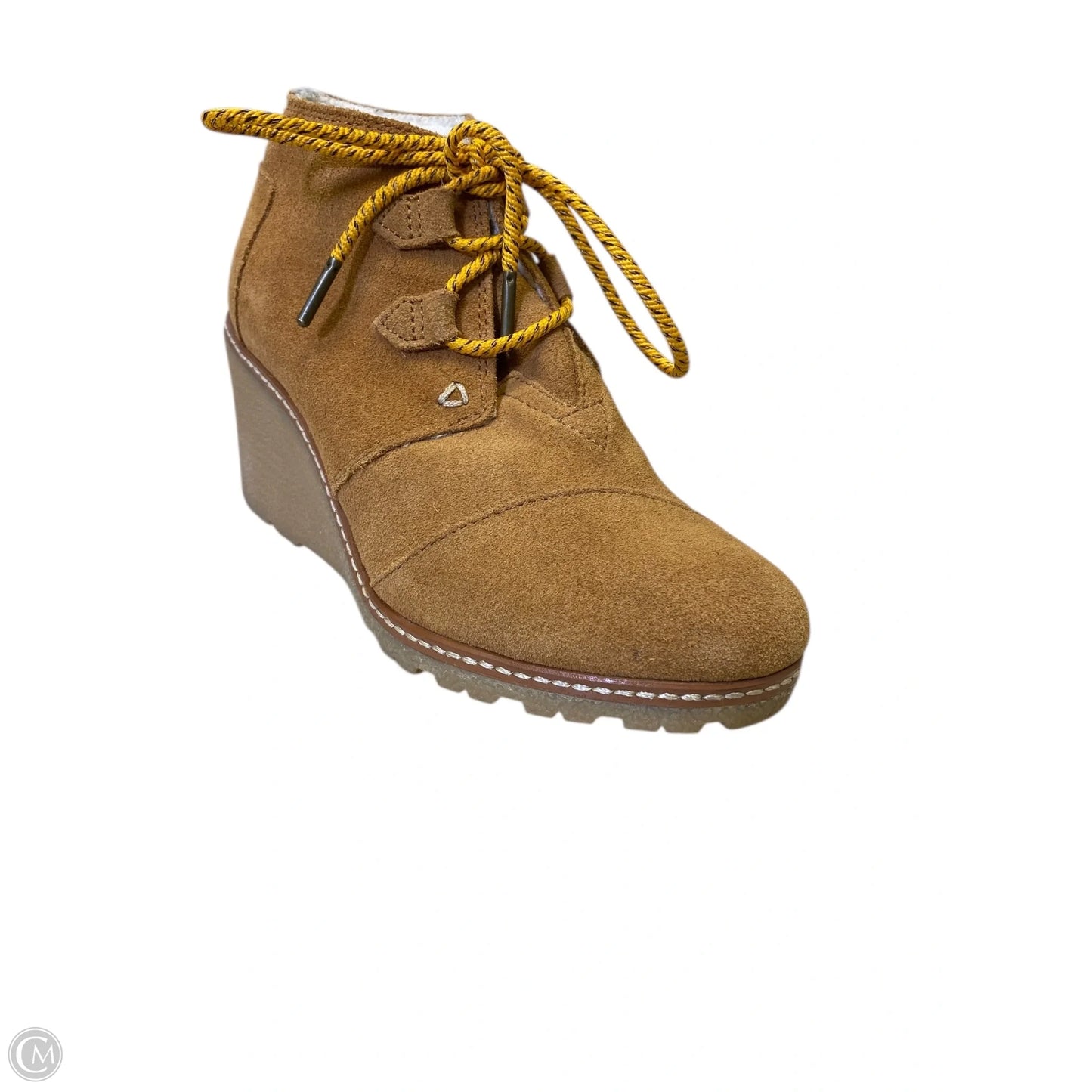 Shoes Heels Wedge By Toms In Brown, Size: 7