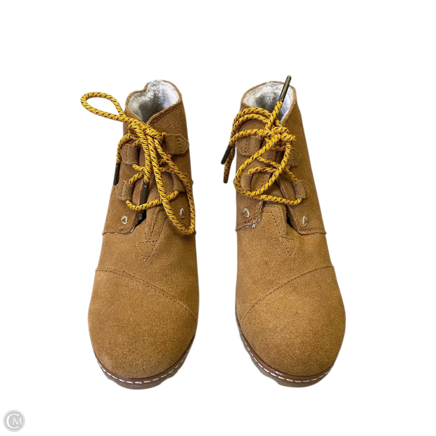 Shoes Heels Wedge By Toms In Brown, Size: 7