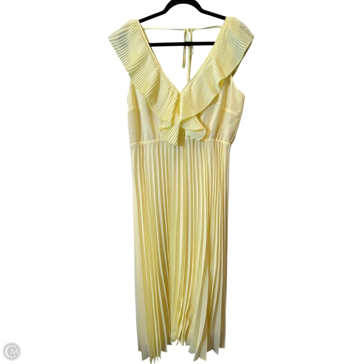 Dress Casual Maxi By Eloquii In Yellow, Size: 14