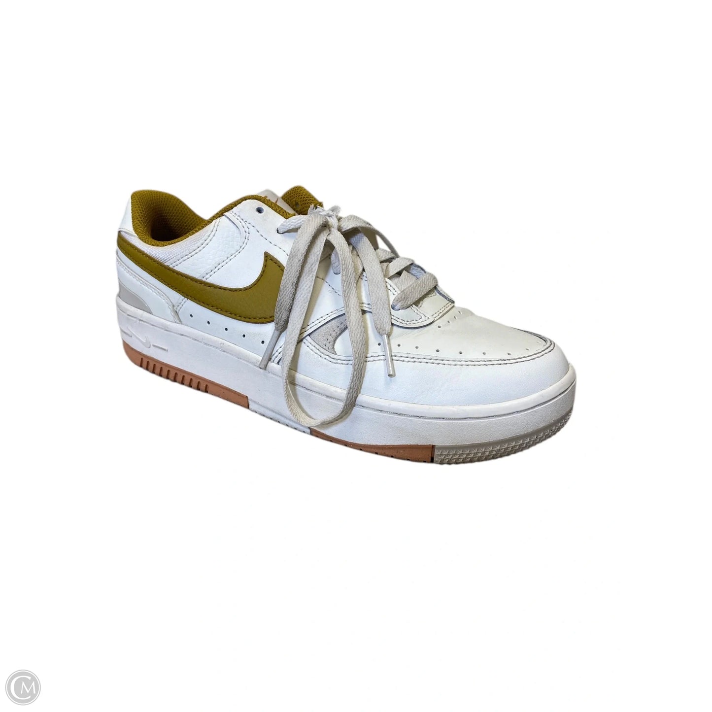 Shoes Sneakers By Nike In Cream & Yellow, Size: 7.5