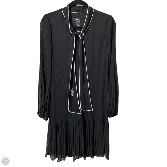 Dress Casual Midi By Dkny In Black & White, Size: 8