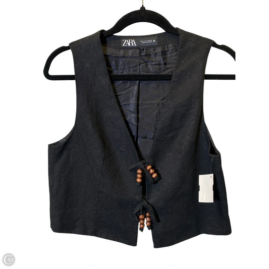 Top Sleeveless By Zara In Black & Brown, Size: S