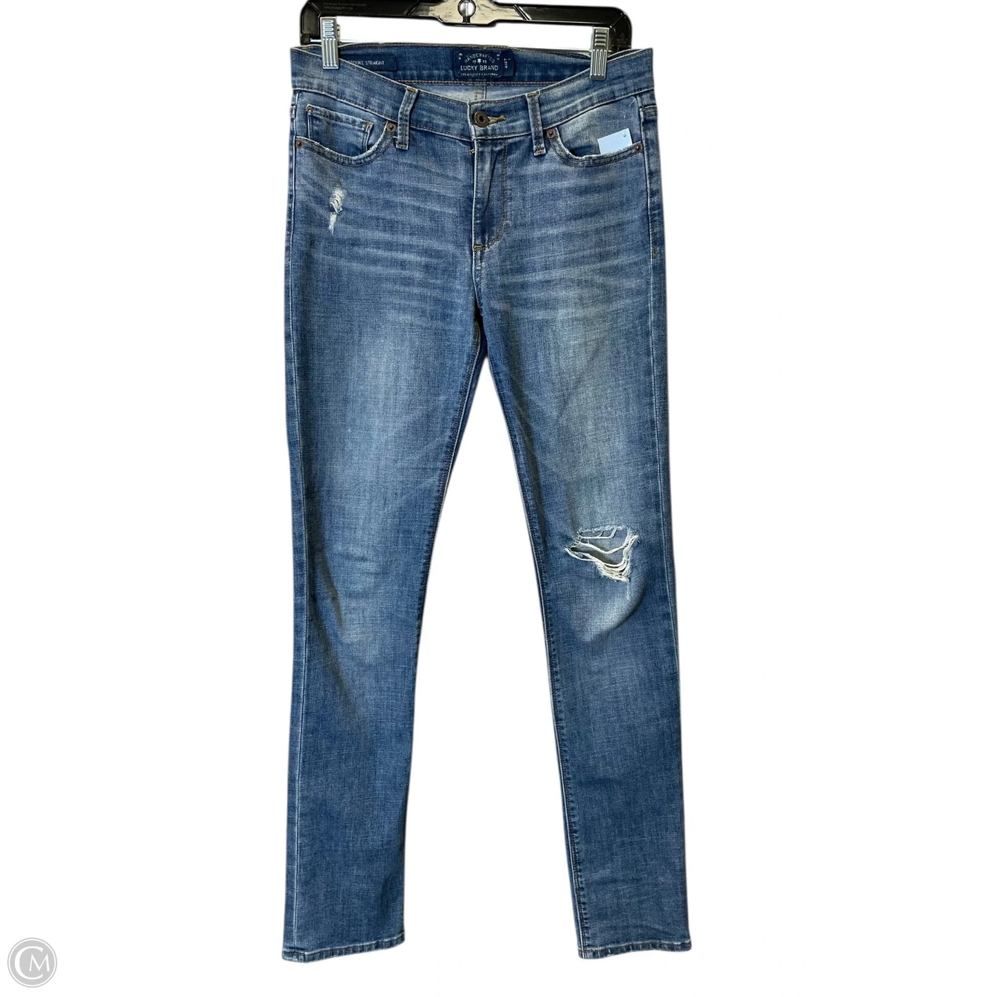 Jeans Skinny By Lucky Brand In Blue Denim, Size: 4