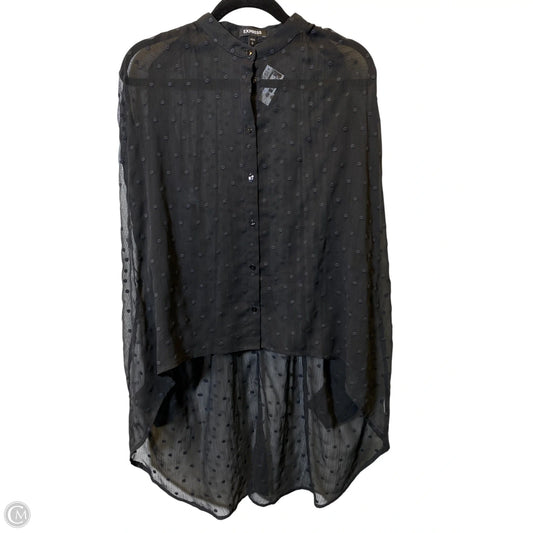 Blouse Long Sleeve By Express In Black, Size: S
