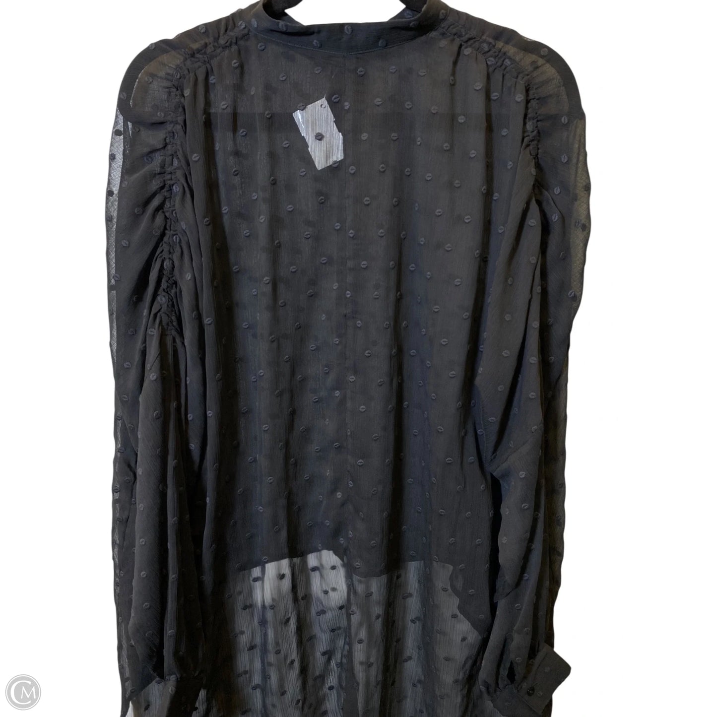 Blouse Long Sleeve By Express In Black, Size: S