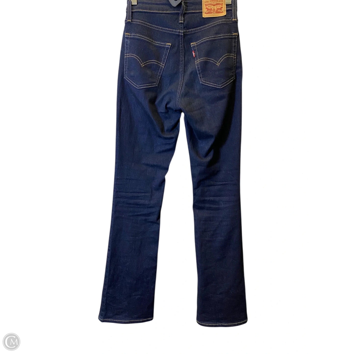 Jeans Straight By Levis In Blue Denim, Size: 2