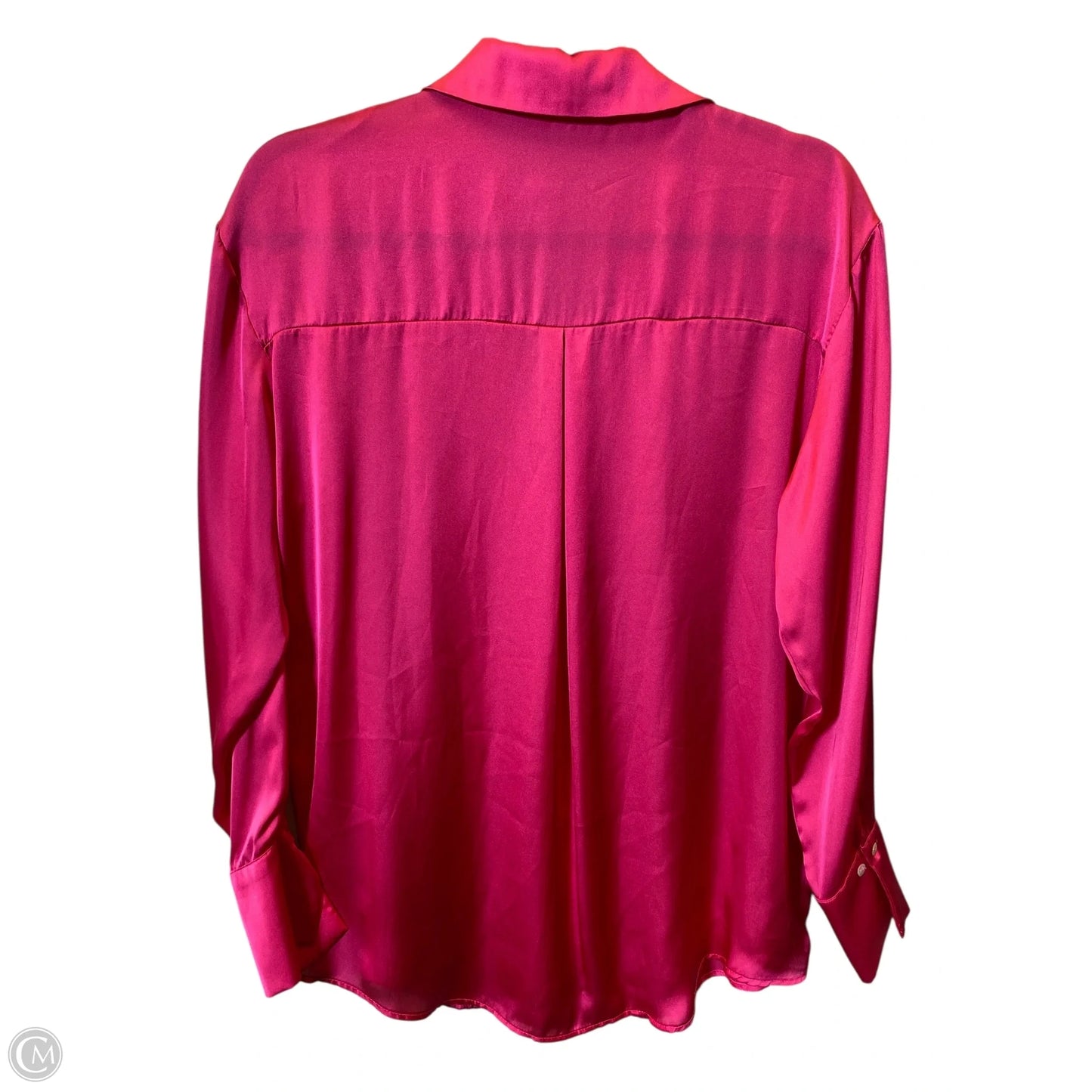 Blouse Long Sleeve By Zara In Pink, Size: M