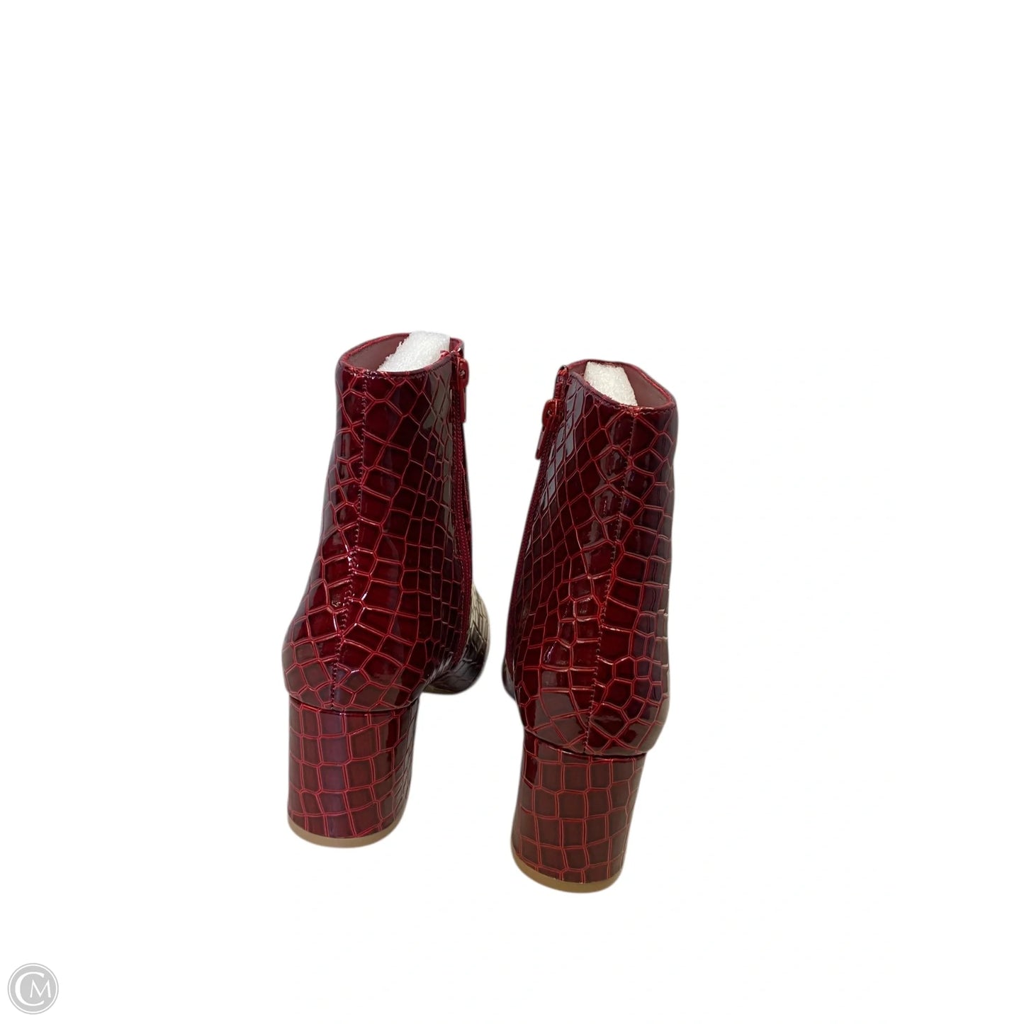 Boots Ankle Heels By Sugar In Red, Size: 8.5