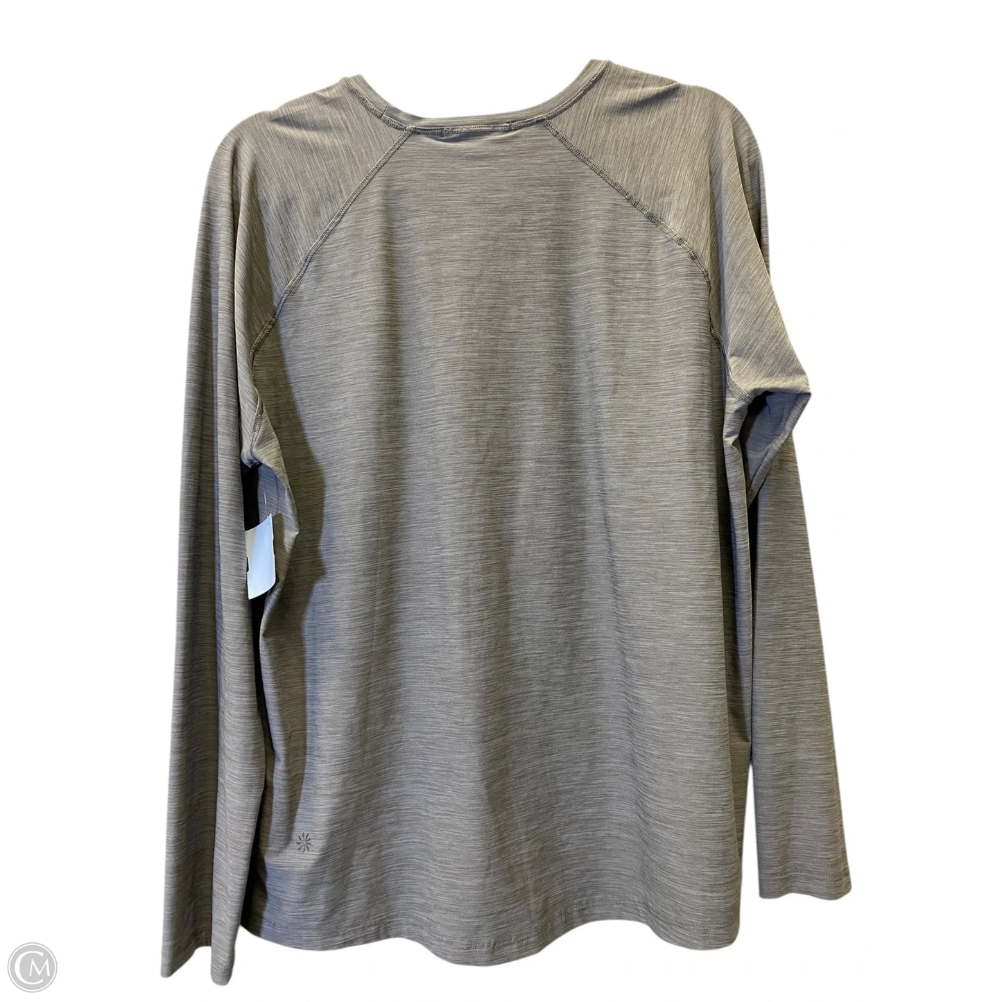 Athletic Top Long Sleeve Collar By Athleta In Grey, Size: Xl